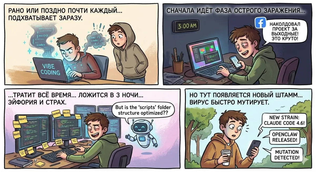 Кажется, у вайбкодинга есть довольно понятная эпидемиология.